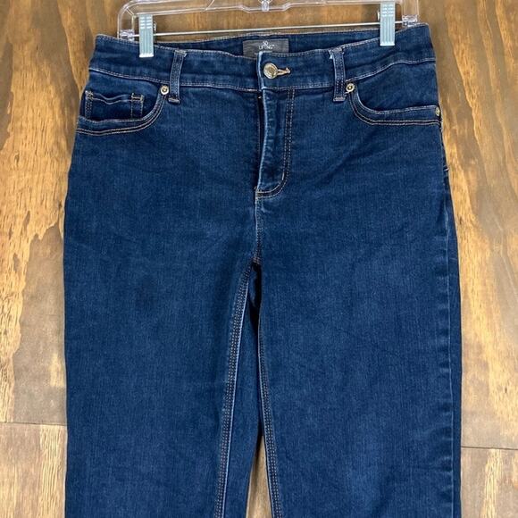 Chicos Womens Jeans Blue Mid Rise So Slimming Lifting Straight Stretch 1 - Picture 2 of 11